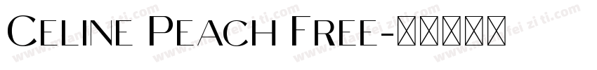 Celine Peach Free字体转换